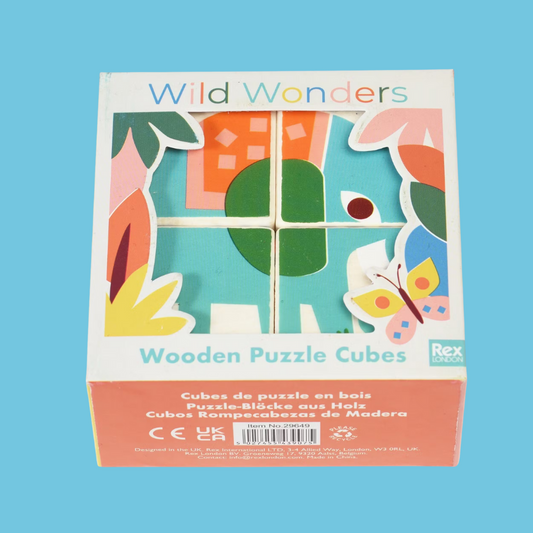 Puzzle cubes en bois - merveilles sauvages