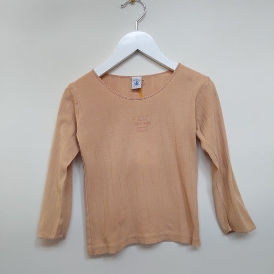 Tee-shirt manches longues beige