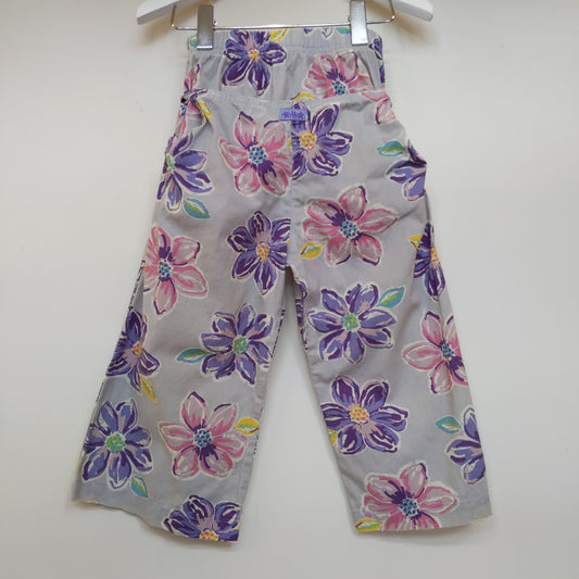 Pantalon vintage fleuris